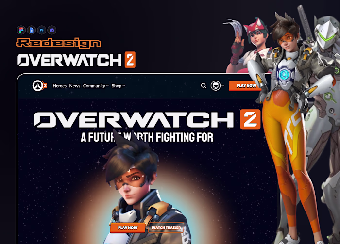 Overwatch 2 Website Redesign We redesigned the overwatch 2 w...