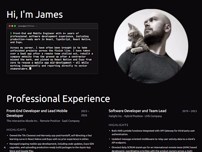 Hi, I'm James. Newbie to Contra but not to freelancing! I am...