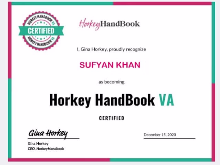 CERTIFIED VIRTUAL ASSISTANT