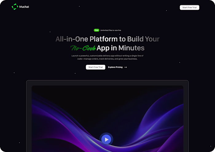 App-builder hero