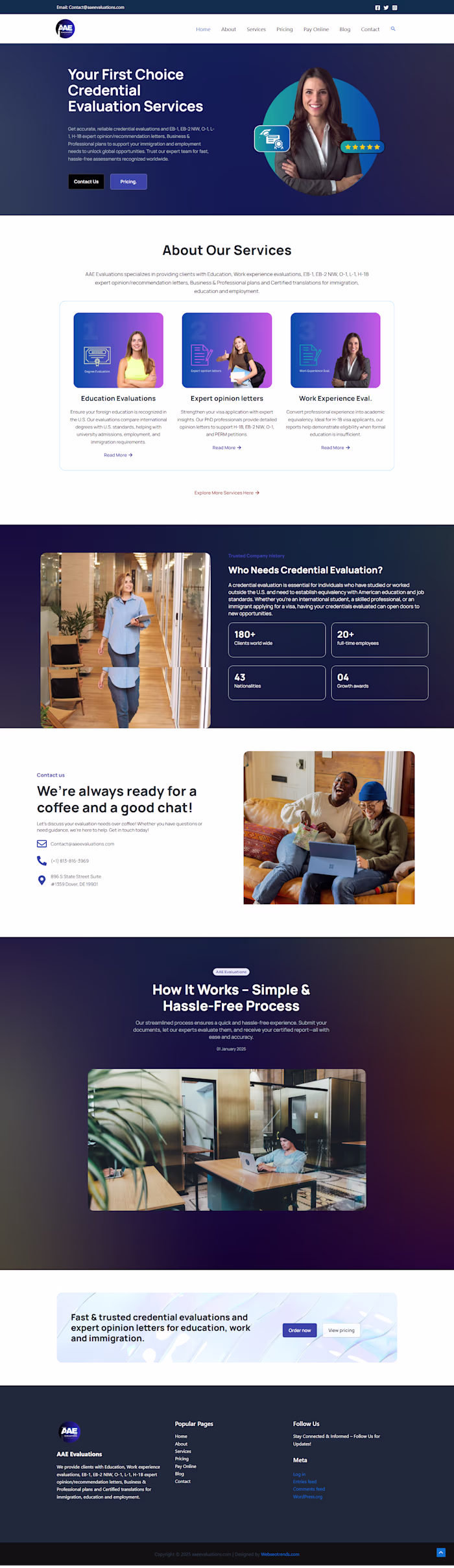 Credential Evaluation Website