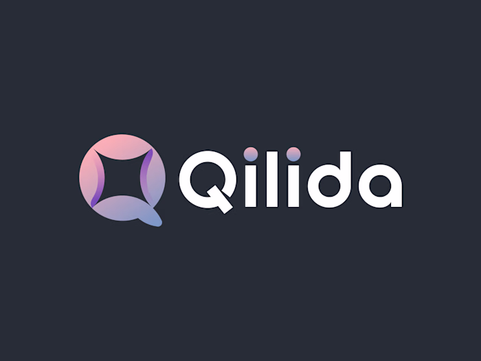 Qilida Modern abstract Q+spark logo design branding