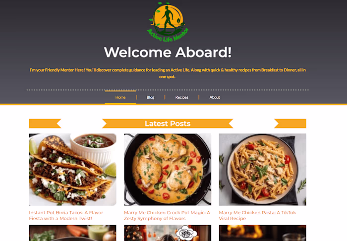 Self-Care Tips Website Design 