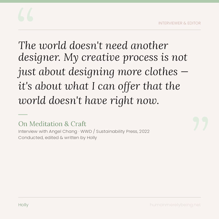 Interview conducted with Zero-Carbon designer,