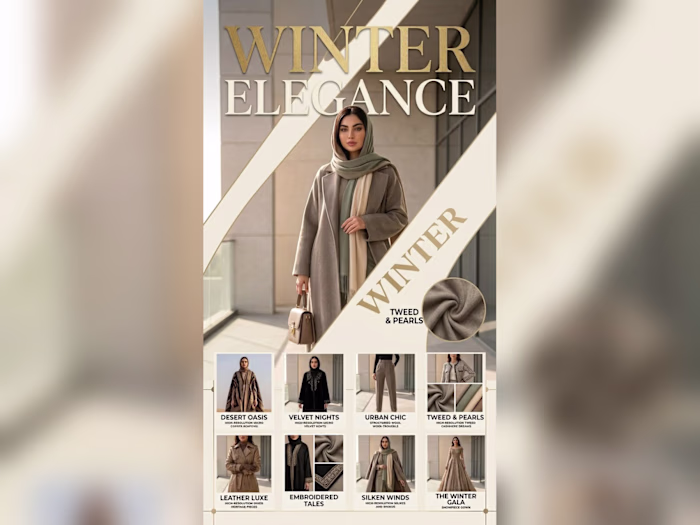 "Elevate your winter silhouette with premium sophistication ...