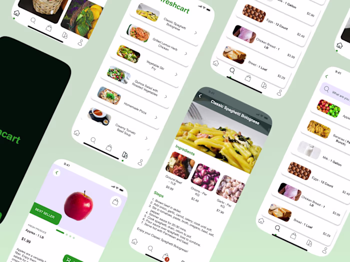 Order and Checkout Redesign for a Local Grocery App . Figma