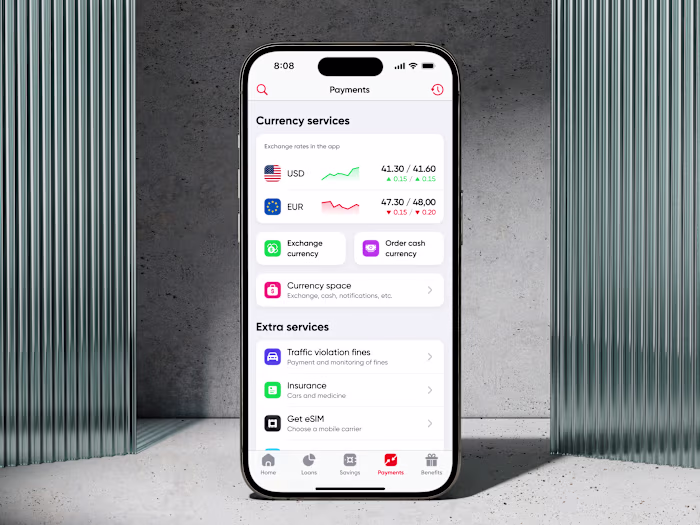 Currency Services in PUMB Mobile Bank