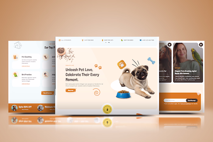 Custom Pet Website Design to