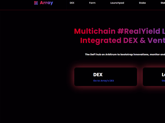Array Multichain Real Yield Launchpad
