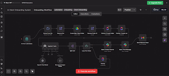 Automated AI Client Onboarding System.
This