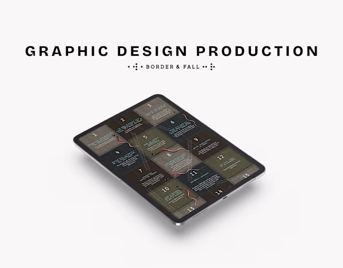 Graphic Design Production | Border&Fall