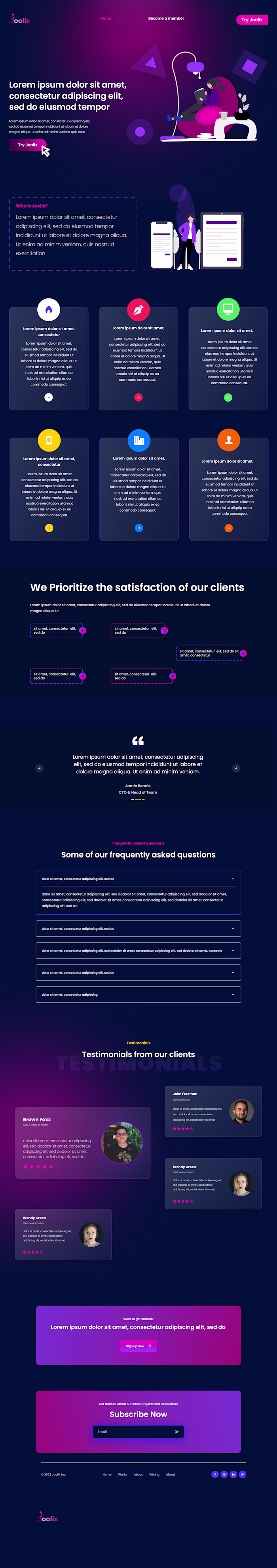 SAAS LANDING PAGE :: Behance