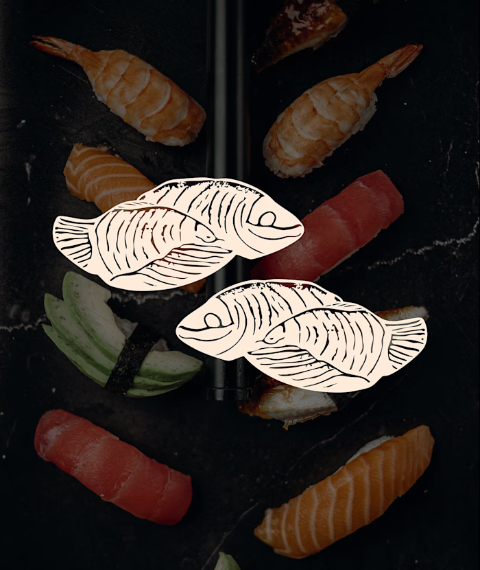 Rolled Sushi Bar: Logo & Visual Identity
