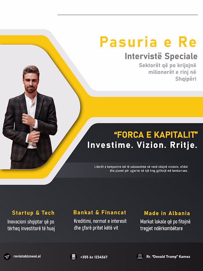 Magazine Cover Design – Business & Finance Promotional Layout