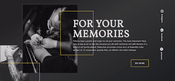 wordpress website for tattoo shop