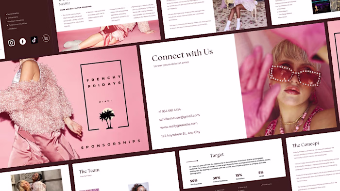 Frenchy Fridays Sponsorship Pitch Deck Design