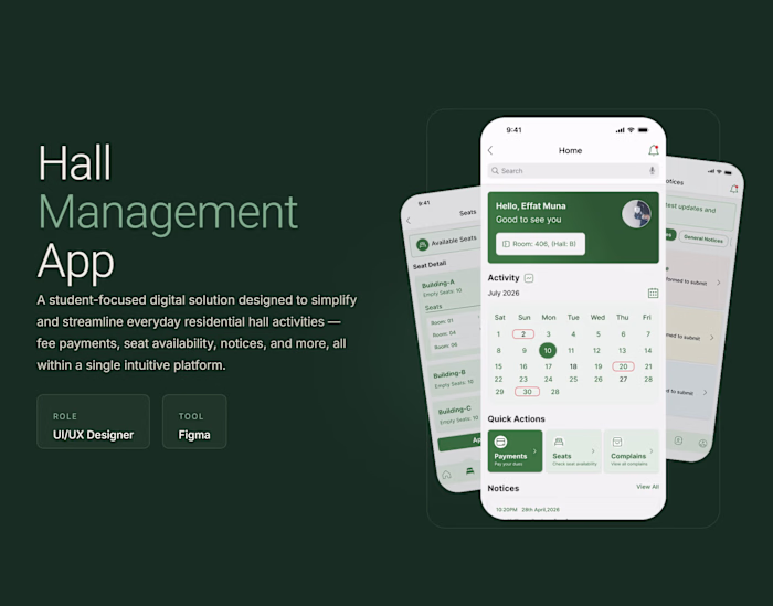 The Hall Management App is