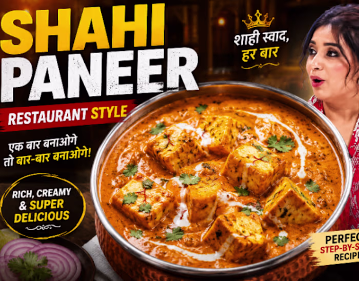YouTube Shahi Paneer Thumbnail