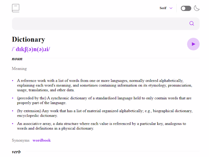 Dictionary