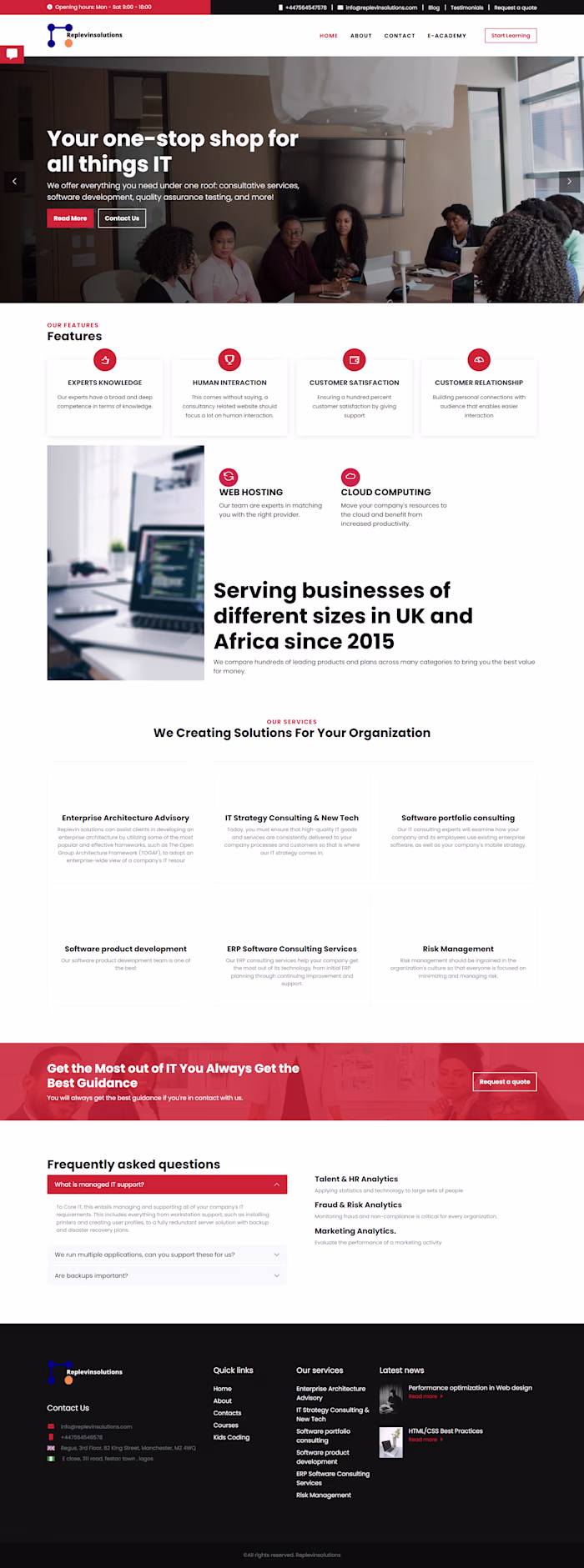 Replevin Solutions Website Project