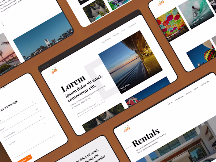 Lunar Luxury Life - Travel Booking Website (UX Case Study)