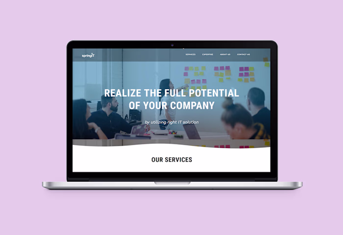 Landing Page Design for IT Agency