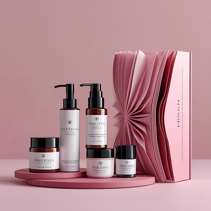 Minimalist Skincare Branding for Virtual Amoeba