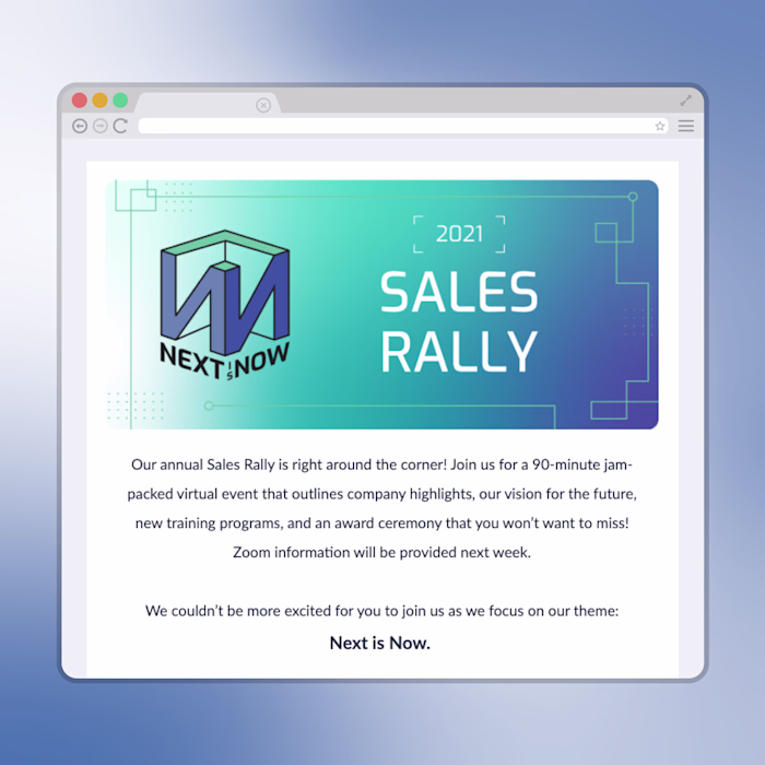 Branding: NHS Sales Rally