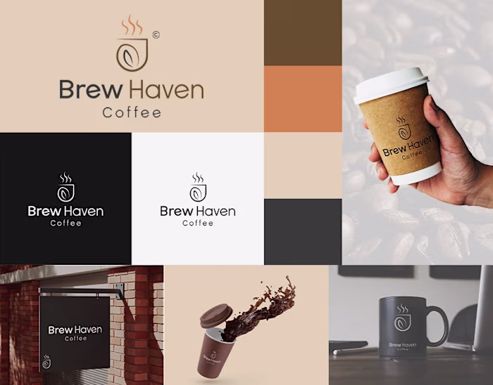 Brew Haven Coffee - Branding | Coffee Shop Logo Design