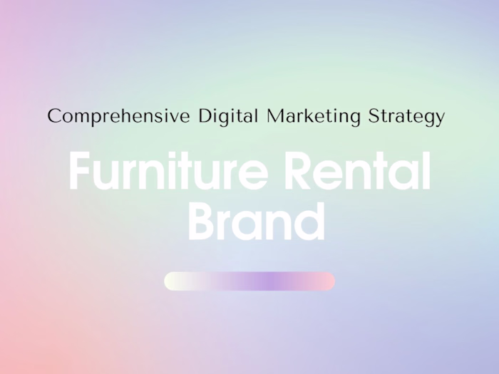 Furniture Rental | Comprehensive Digital Marketing Strategy 