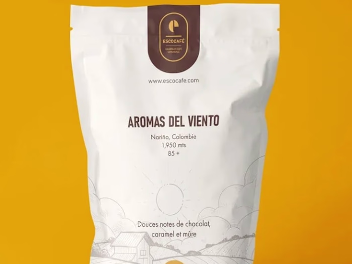 Escobar coffee packaging