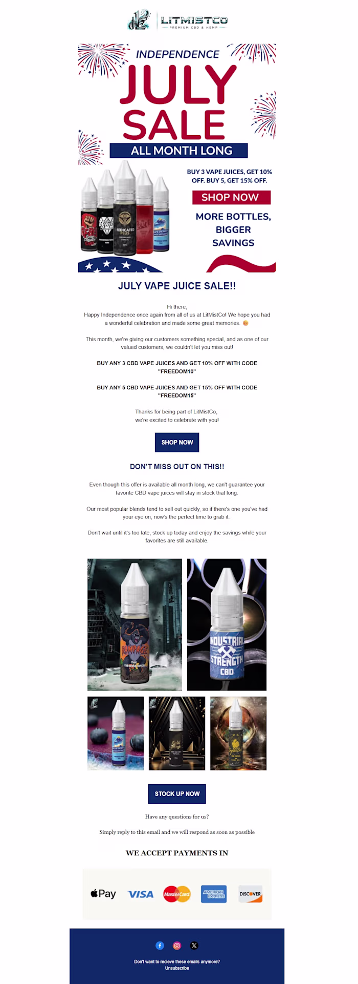 Email Campaign For Ecommerce Brand