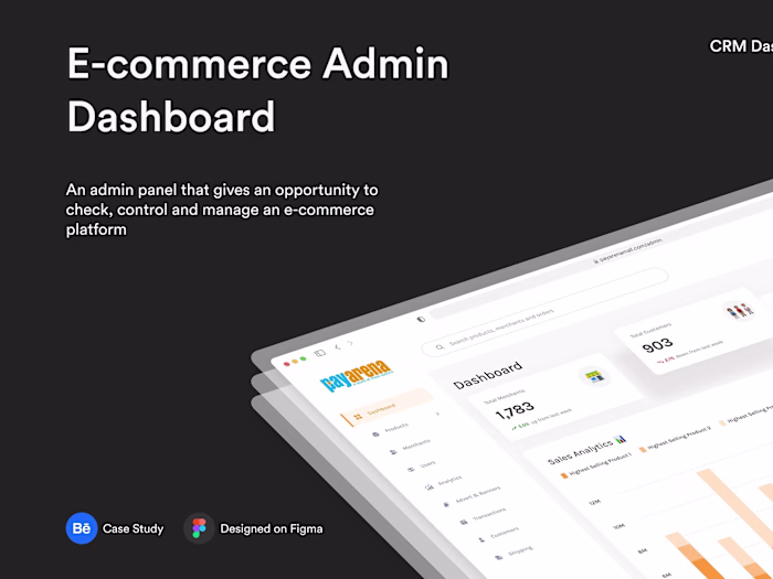 PayArena e-commerce Admin. Dashboard