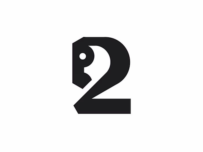 Horse number two typography logo combines the elegance of a ...