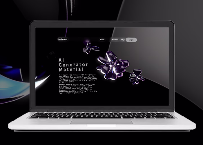 AI Landing page 3D Animation