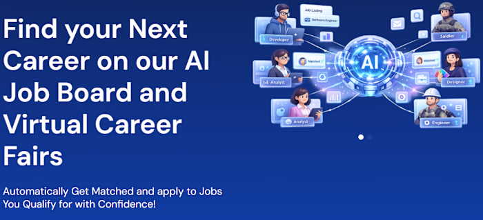 An AI Job Board and Virtual Career Fairs