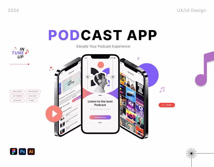 UI UX Podcast Mobile Application Design