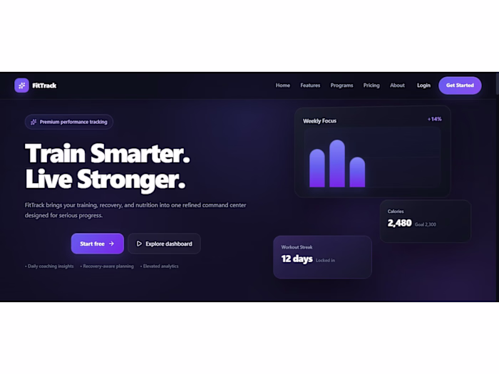 FitTrack is a modern fitness