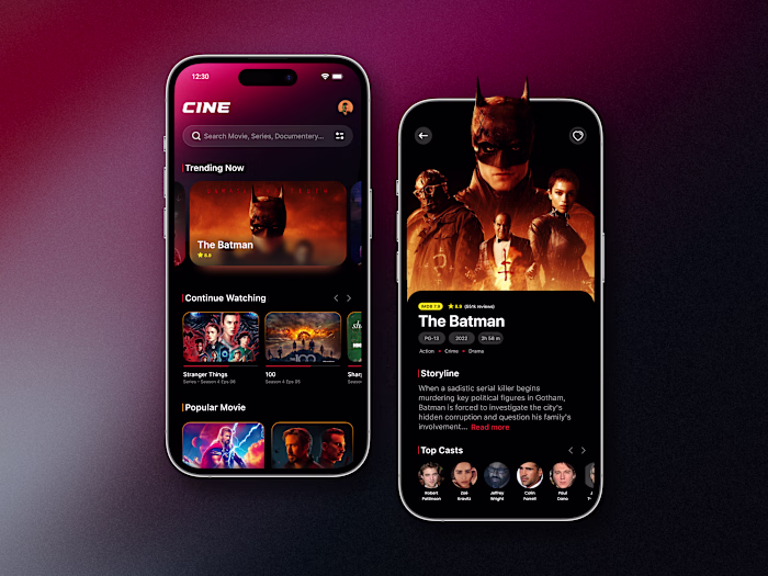 OTT Platform App Design