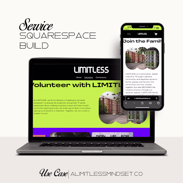 [Website Build/ Design] LIMITLESS Website