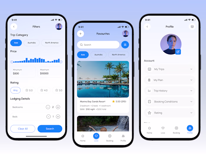 Travel Mobile App UI Design