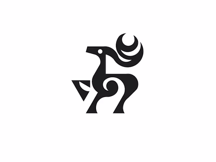Deer Modern Antlered Animal Logo blends elegance and strengt...