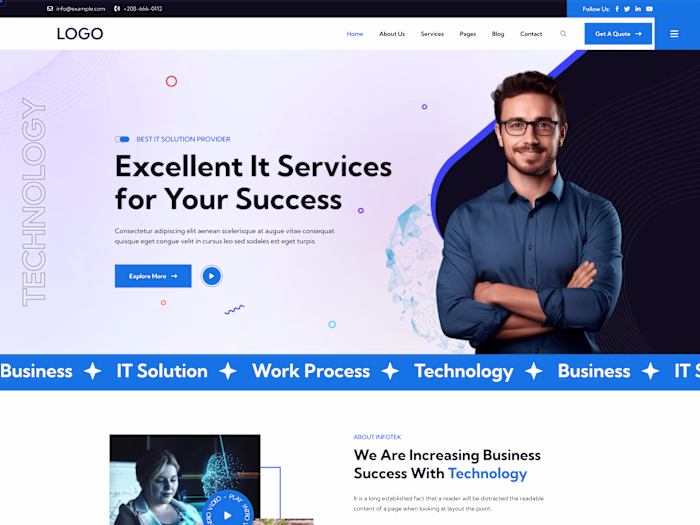 Innovative Website Design Mockup By Tristate Designs