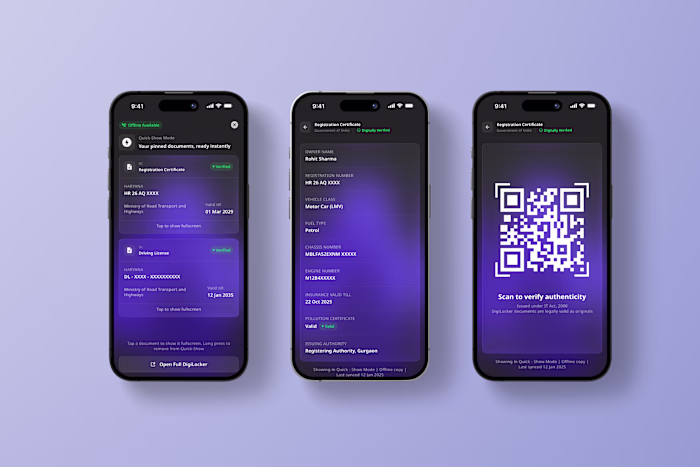 Redesigned DigiLocker's emergency document-access flow