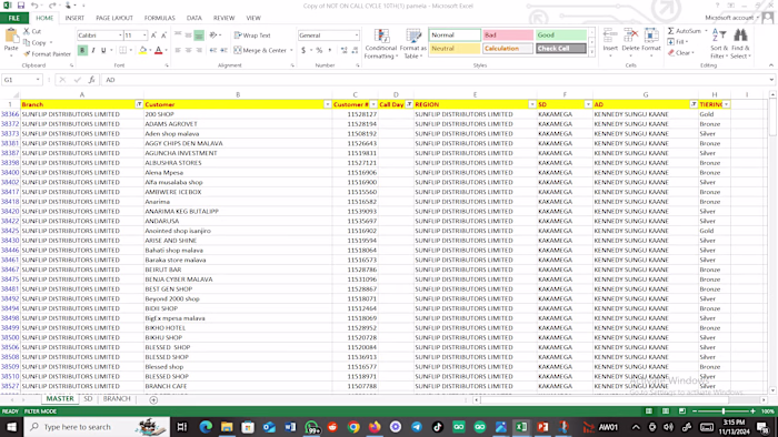 Automation call cycle planner 