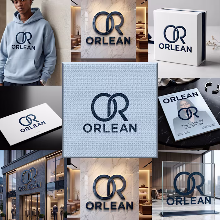 Modern Men's Wear Brand Identity & Logo Design for ORLEAN