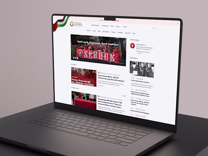 SERBUK Indonesia Website Redesign