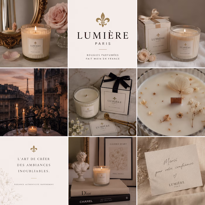 🕯️✨ LUMIÈRE — Luxury Candle