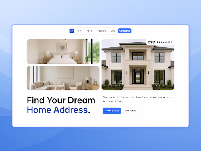 Address Website Framer Template