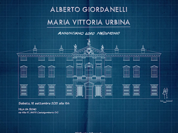 Wedding invitation for architects